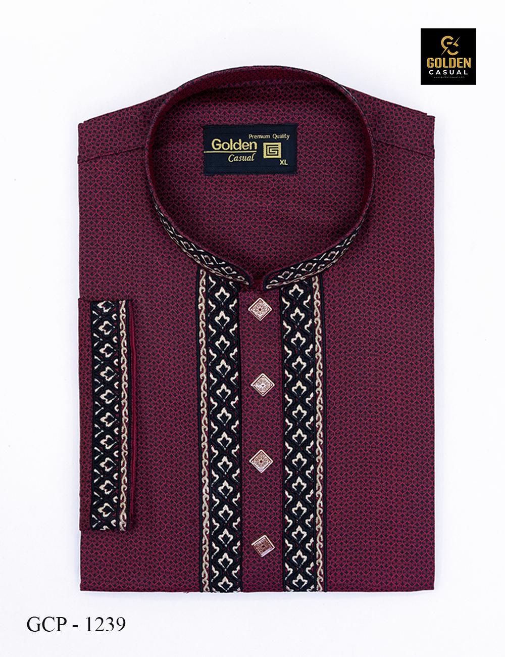 Overall jacket print (Maroon